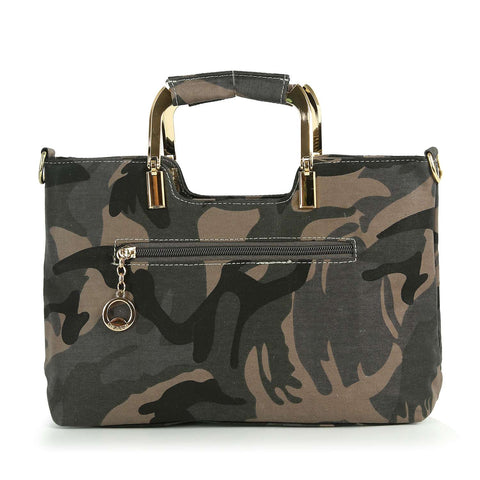 Rhinestone Daisy Camo Tote Handbag