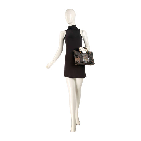 Rhinestone Owl Camo Tote Handbag