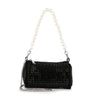 Rhinestone and Pearl Accented Petite Evening Bag