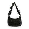 Ruffled Accent Dazzling Petite Hobo Handbag