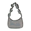 Ruffled Accent Dazzling Petite Hobo Handbag