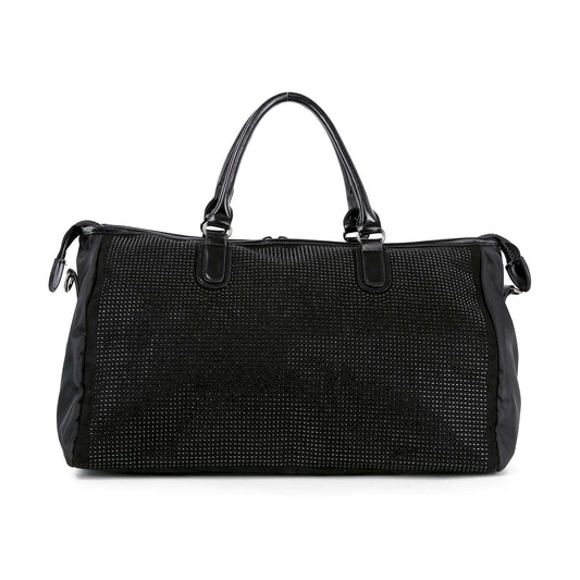 Rhinestone Accented Duffle Travel Bag