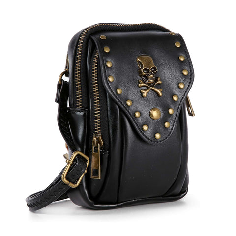 Petite Skull Accented Crossbody Sling