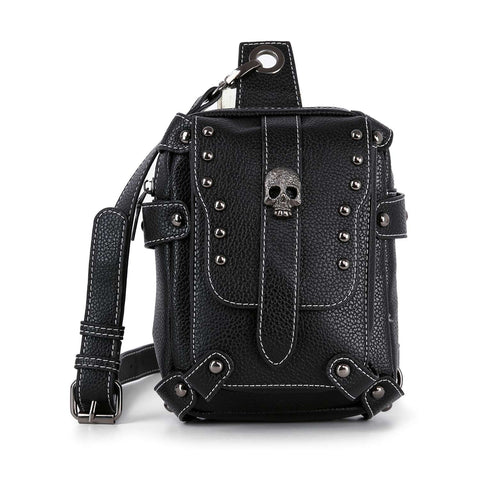 Stud and Skull Crossbody Bag