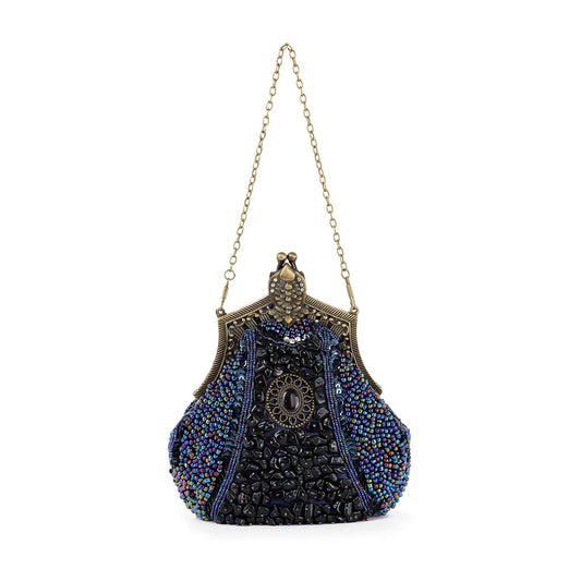 Ornate Retro Stone Evening Bag