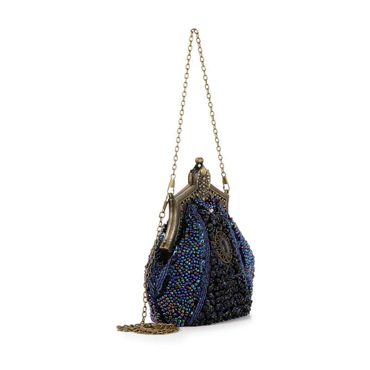 Ornate Retro Stone Evening Bag