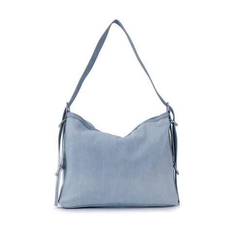 Buckle Accented Hobo Handbag