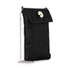 Metal Mesh Rhinestone Daisy Cell Phone Crossbody
