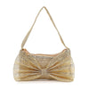 Bow Design Rhinestone Accented Evening Bag