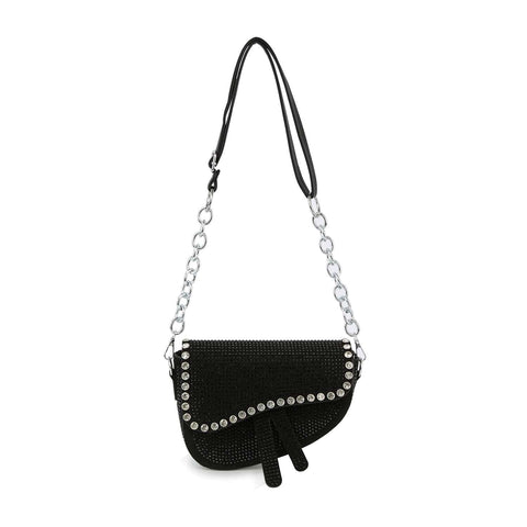 Chain Handle Petite Shoulder Bag