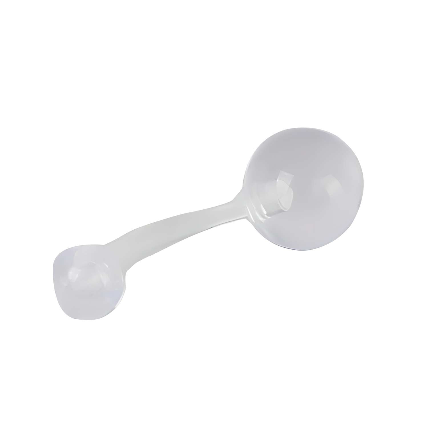 A set of 10 dazzling belly button rings, each featuring a clear, round 8mm jewel and a slightly curved bar, perfect for everyday wear, displayed against a white background.