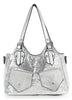Dazzling Front Pocket Tote Handbag