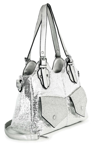 Dazzling Front Pocket Tote Handbag