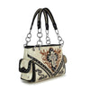 Western Rhinestone Cross Design Shoulder Bag