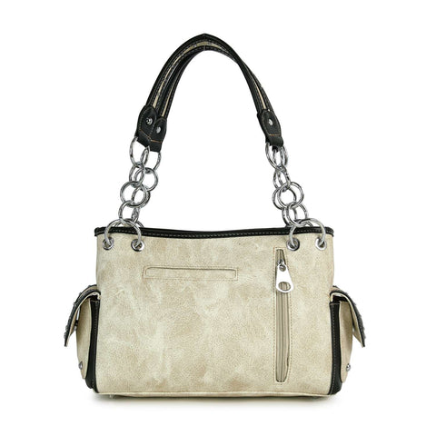 Western Rhinestone Cross Design Shoulder Bag