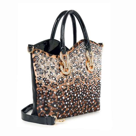 Rhinestone Ombre Design Elegant Tote