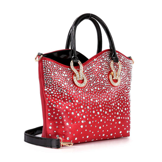 Rhinestone Ombre Design Elegant Tote