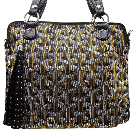 Colored Rhinestone Design Fashion Handbag