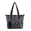 Stud and Rhinestone Pattern Tote Handbag