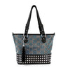 Stud and Rhinestone Pattern Tote Handbag