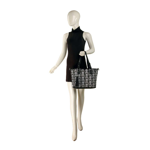 Stunning Bling Skull Tote Handbag