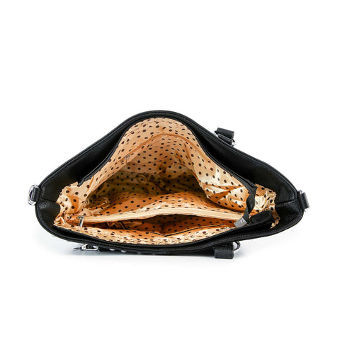 Rhinestone Bling Skull Tote Handbag