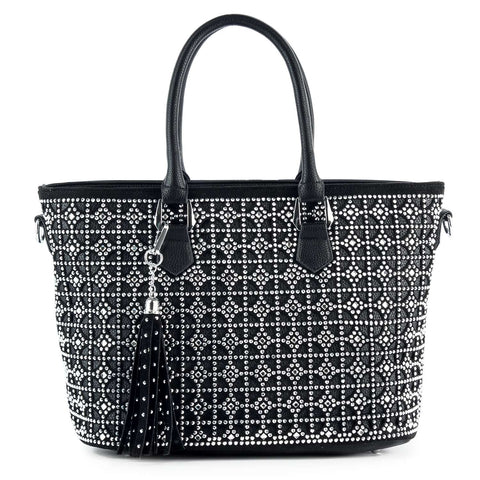 Sparkling Rhinestone Shopper Tote