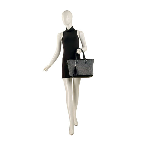 Rhinestone Covered Tote Handbag
