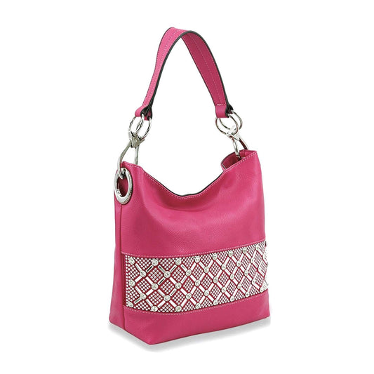 Rhinestone Bling Fashion Hobo Handbag