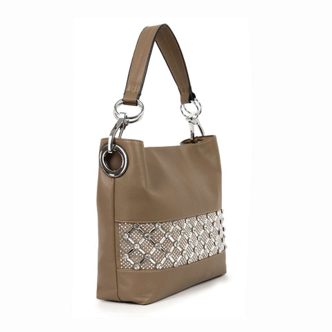 Rhinestone Bling Fashion Hobo Handbag