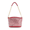 Rhinestone Covered Unique Crossbody Hobo