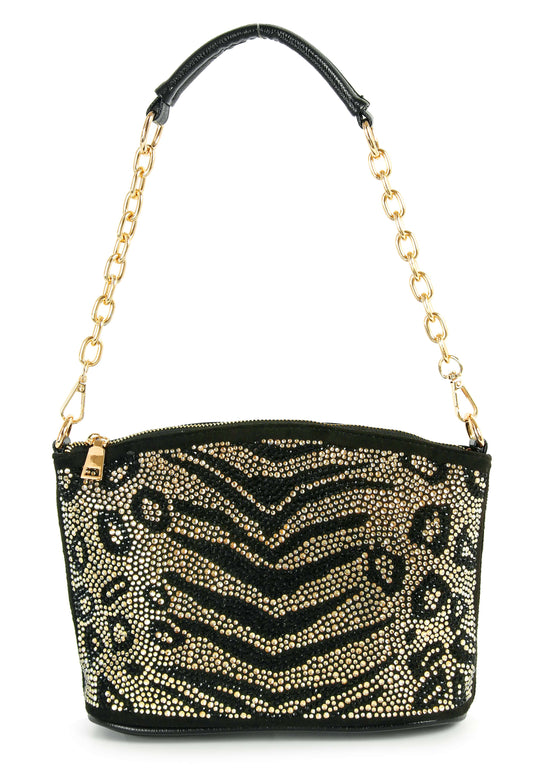 Sparkling Animal Patterned Shoulder Bag