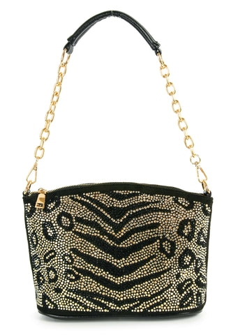 Sparkling Animal Patterned Shoulder Bag