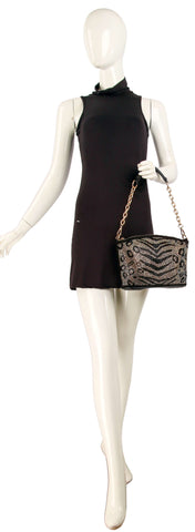 Sparkling Animal Patterned Shoulder Bag