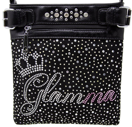 Glamma Design Rhinestone Bling Crossbody Sling