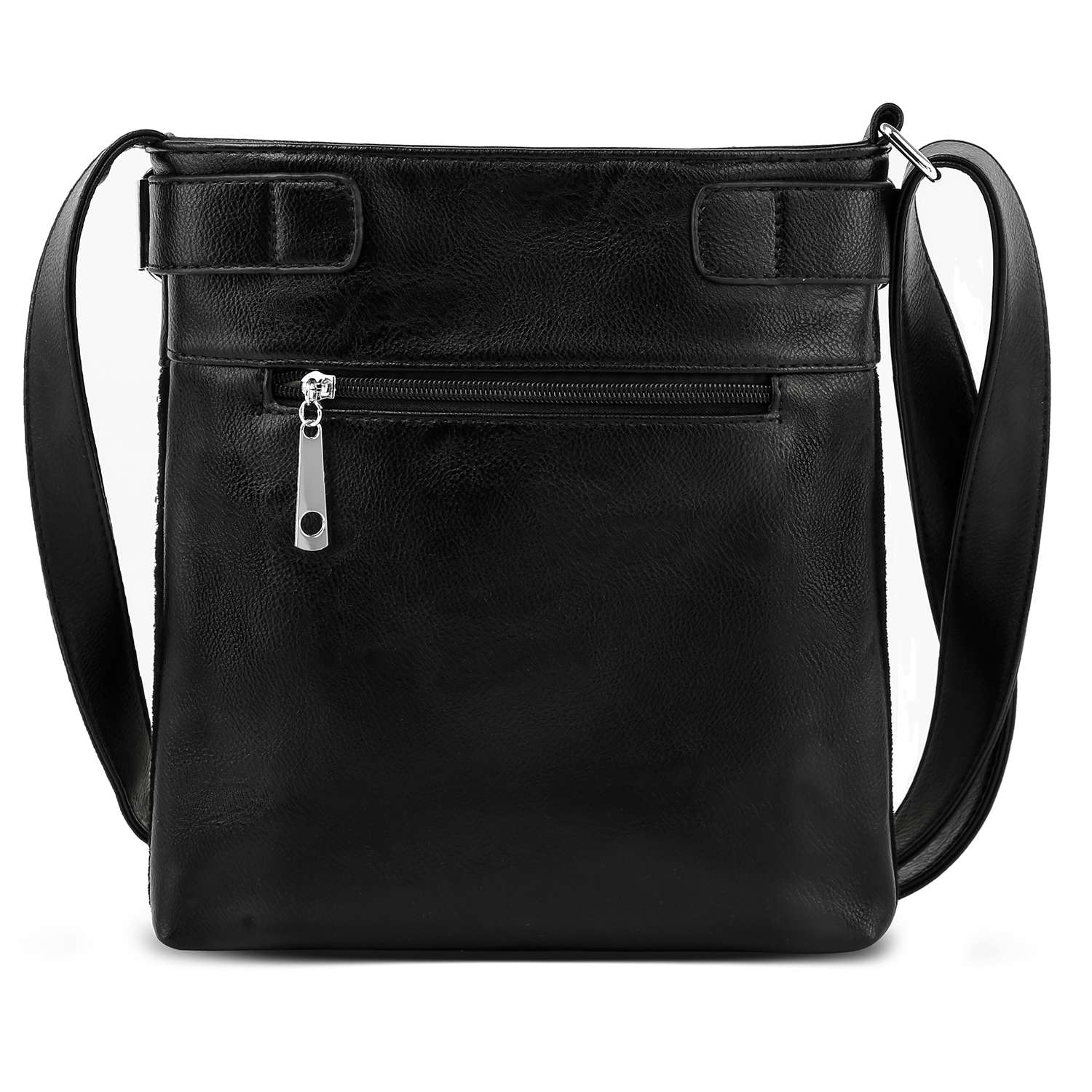 The Rhinestone American Flag Crossbody Sling features a bold flag design with sparkling rhinestones, a long adjustable strap, and a front zip pocket—an eye-catching, modern twist on the classic patriotic crossbody bag.