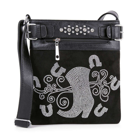 Rhinestone Cowgirl Design Crossbody Sling