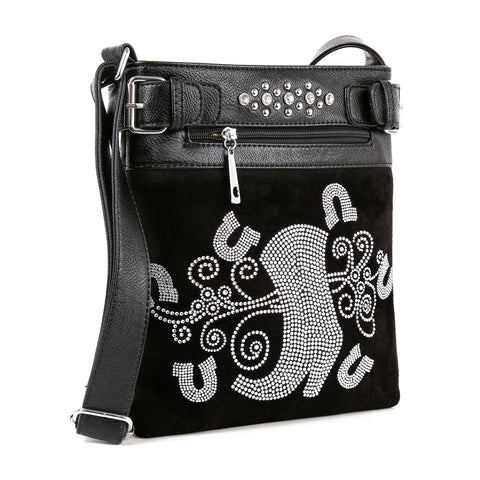 Rhinestone Cowgirl Design Crossbody Sling