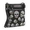 Rhinestone Skull Pattern Crossbody Sling