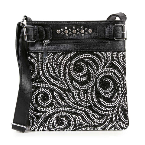 Rhinestone Design Crossbody Sling