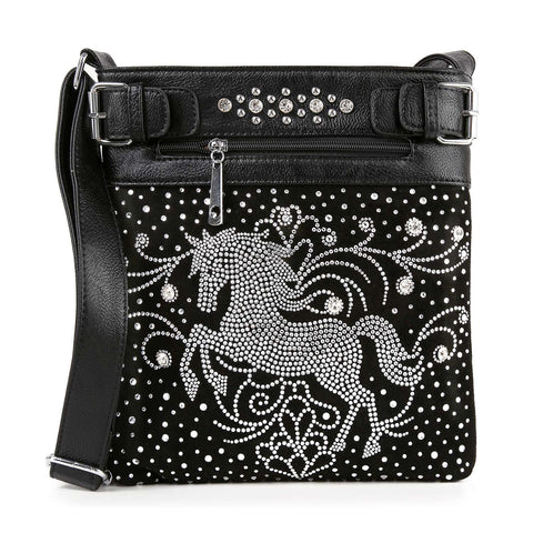 Rhinestone Bling Stallion Crossbody Sling