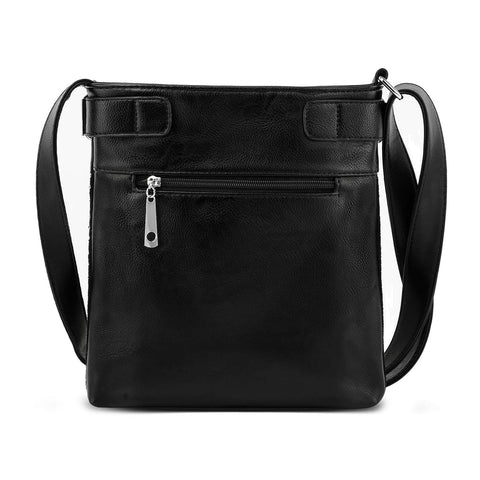 Faded Rhinestone Bling Flag Pattern Crossbody
