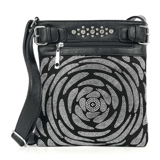 Unique Rose Pattern Crossbody Sling