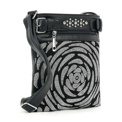 Unique Rose Pattern Crossbody Sling