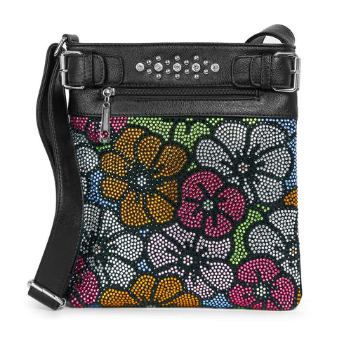 Colorful Floral Classic Crossbody Sling