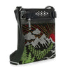 Rhinestone Bling Mountain Scene Crossbody Sling