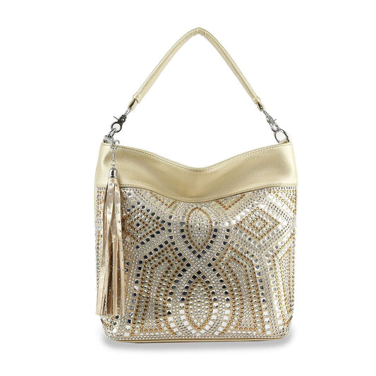 Rhinestone Bling Design Hobo Handbag