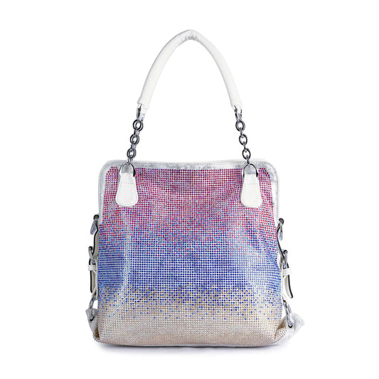 Colorful Ombre Rhinestone Design Fashion Handbag