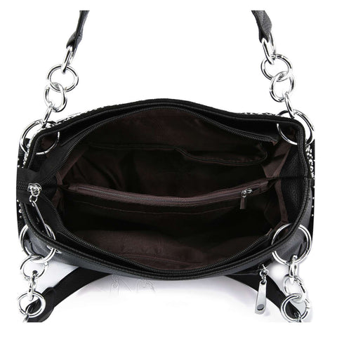 Unique Rhinestone Pattern Fashion Handbag
