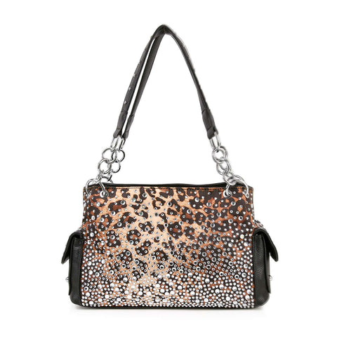 Glamorous Ombre Rhinestone Patterned Fashion Handbag